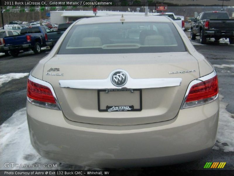 Gold Mist Metallic / Cocoa/Cashmere 2011 Buick LaCrosse CX