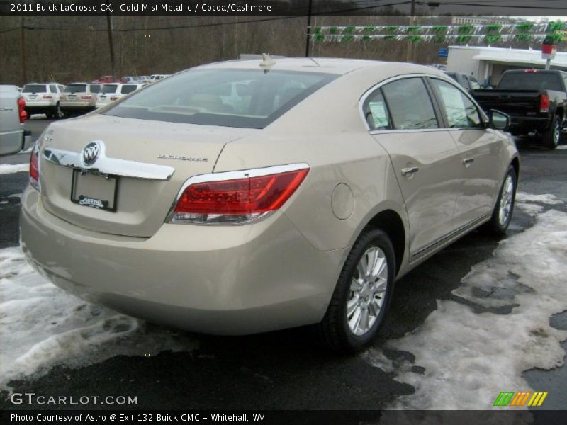 Gold Mist Metallic / Cocoa/Cashmere 2011 Buick LaCrosse CX