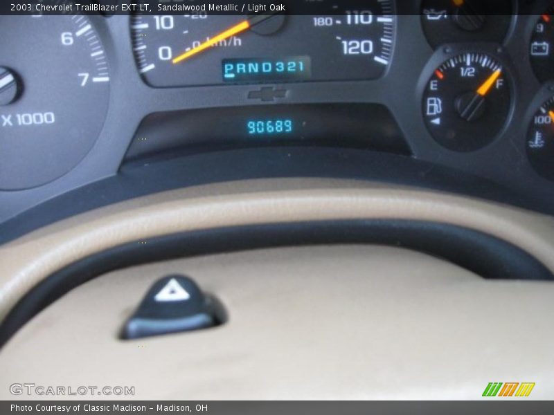 Sandalwood Metallic / Light Oak 2003 Chevrolet TrailBlazer EXT LT