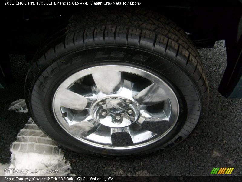 Stealth Gray Metallic / Ebony 2011 GMC Sierra 1500 SLT Extended Cab 4x4