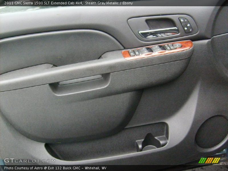 Stealth Gray Metallic / Ebony 2011 GMC Sierra 1500 SLT Extended Cab 4x4