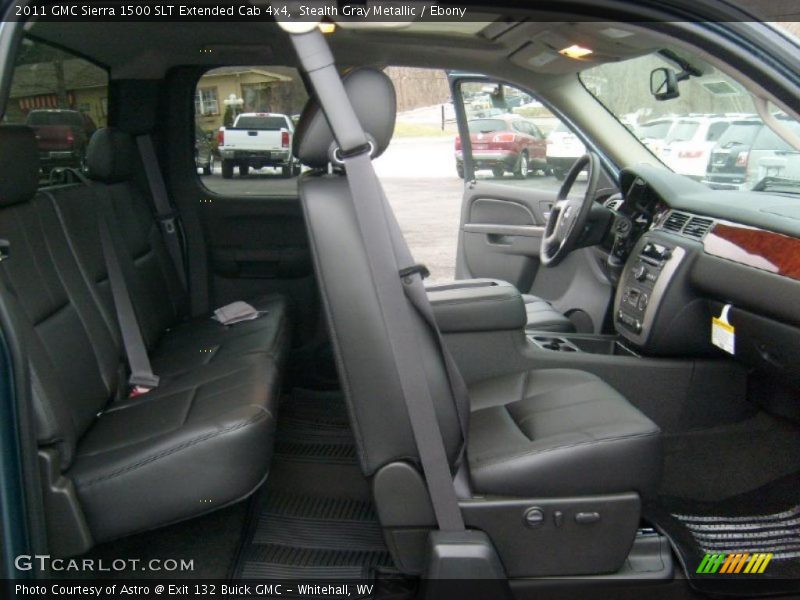 Stealth Gray Metallic / Ebony 2011 GMC Sierra 1500 SLT Extended Cab 4x4