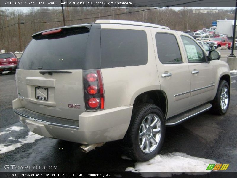 Gold Mist Metallic / Cocoa/Light Cashmere 2011 GMC Yukon Denali AWD