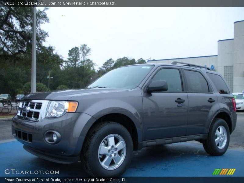Sterling Grey Metallic / Charcoal Black 2011 Ford Escape XLT