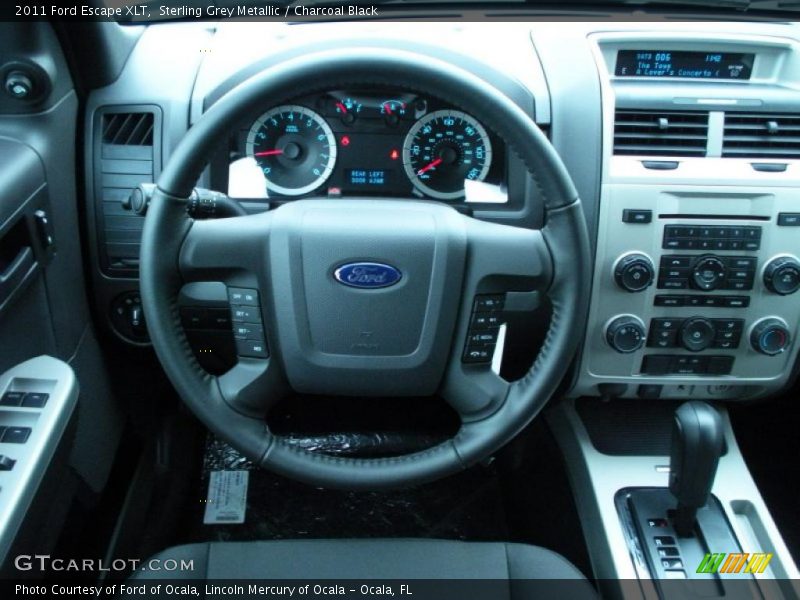 Sterling Grey Metallic / Charcoal Black 2011 Ford Escape XLT
