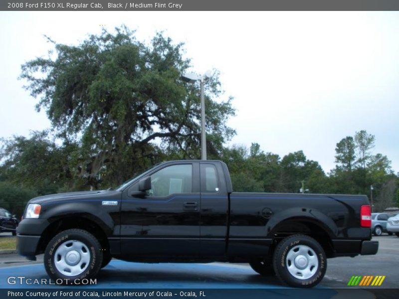 Black / Medium Flint Grey 2008 Ford F150 XL Regular Cab
