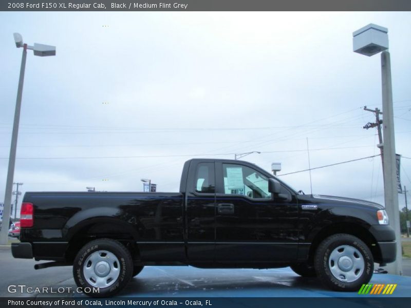 Black / Medium Flint Grey 2008 Ford F150 XL Regular Cab