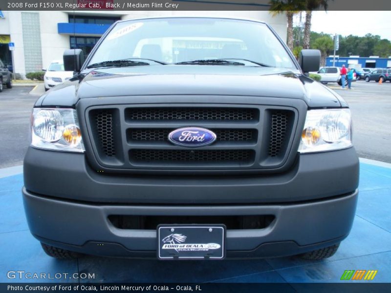Black / Medium Flint Grey 2008 Ford F150 XL Regular Cab