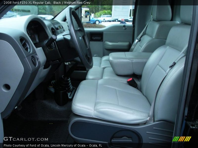 Black / Medium Flint Grey 2008 Ford F150 XL Regular Cab