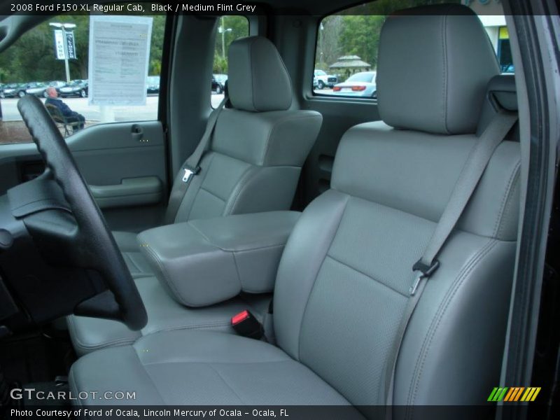 Black / Medium Flint Grey 2008 Ford F150 XL Regular Cab