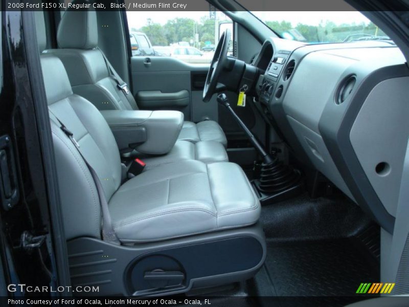 Black / Medium Flint Grey 2008 Ford F150 XL Regular Cab