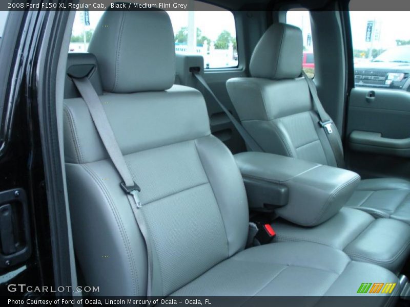 Black / Medium Flint Grey 2008 Ford F150 XL Regular Cab