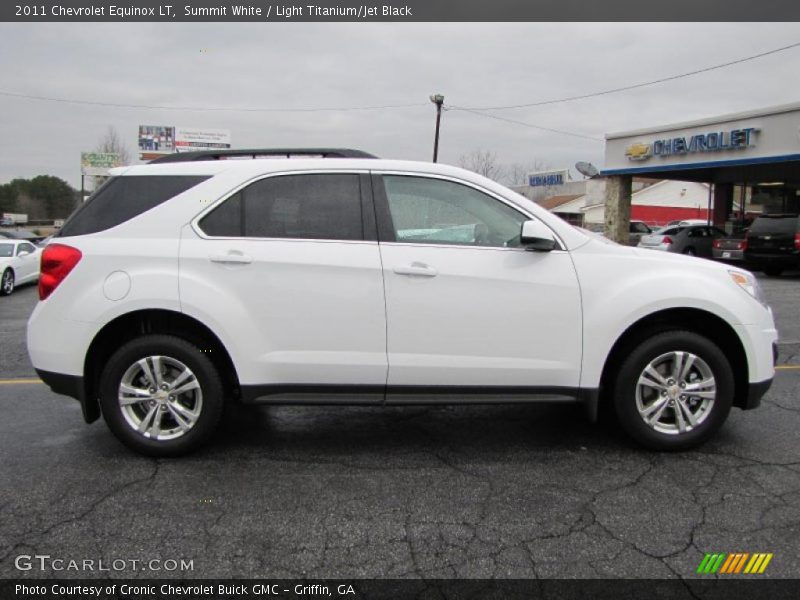 Summit White / Light Titanium/Jet Black 2011 Chevrolet Equinox LT