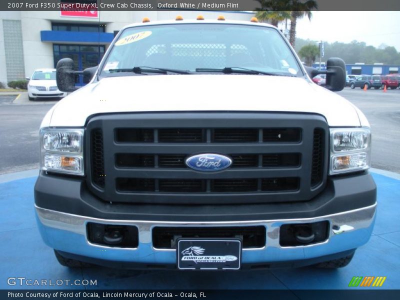 Oxford White / Medium Flint 2007 Ford F350 Super Duty XL Crew Cab Chassis