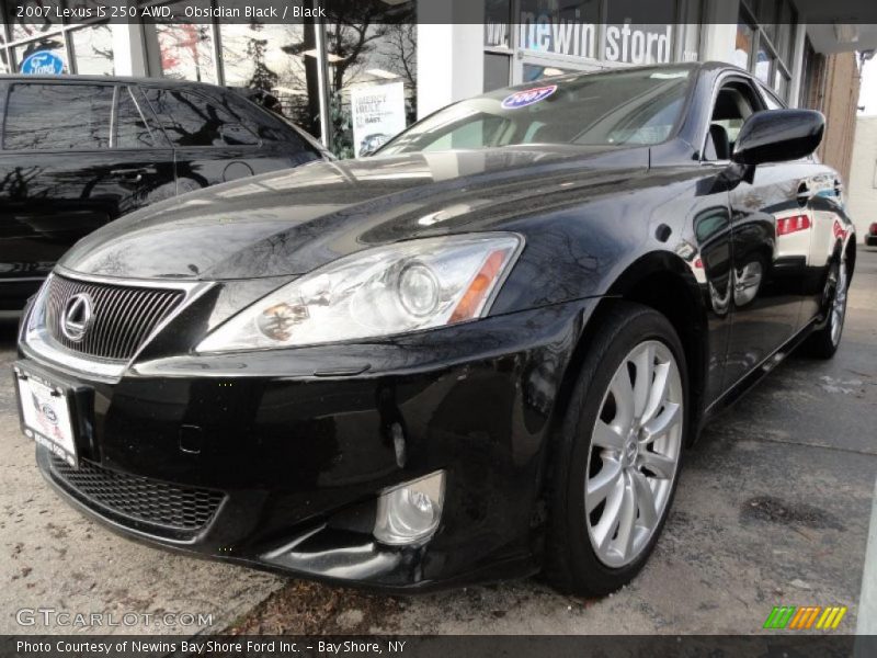Obsidian Black / Black 2007 Lexus IS 250 AWD