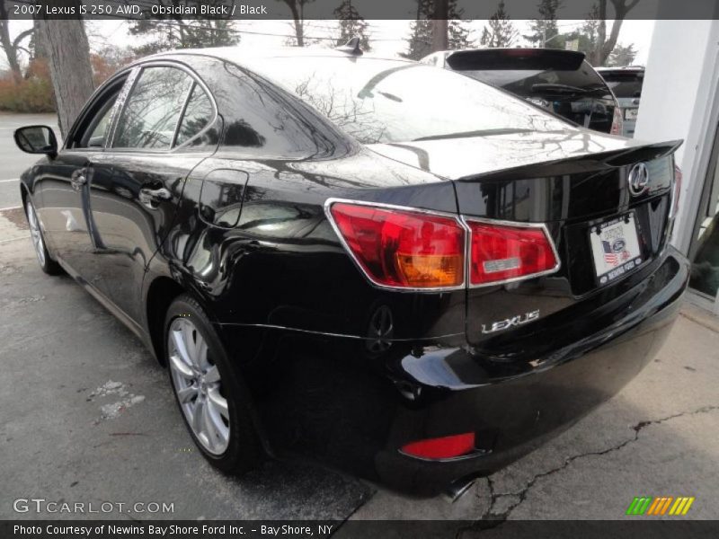 Obsidian Black / Black 2007 Lexus IS 250 AWD