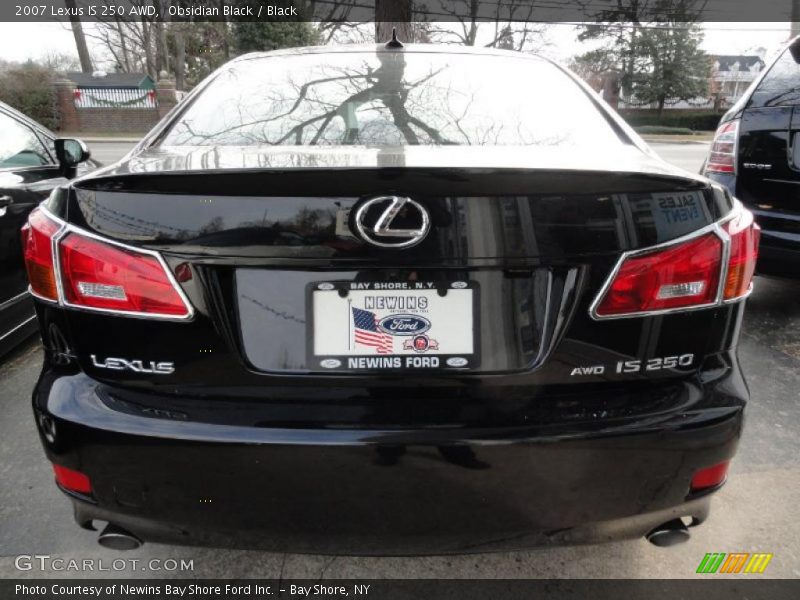 Obsidian Black / Black 2007 Lexus IS 250 AWD