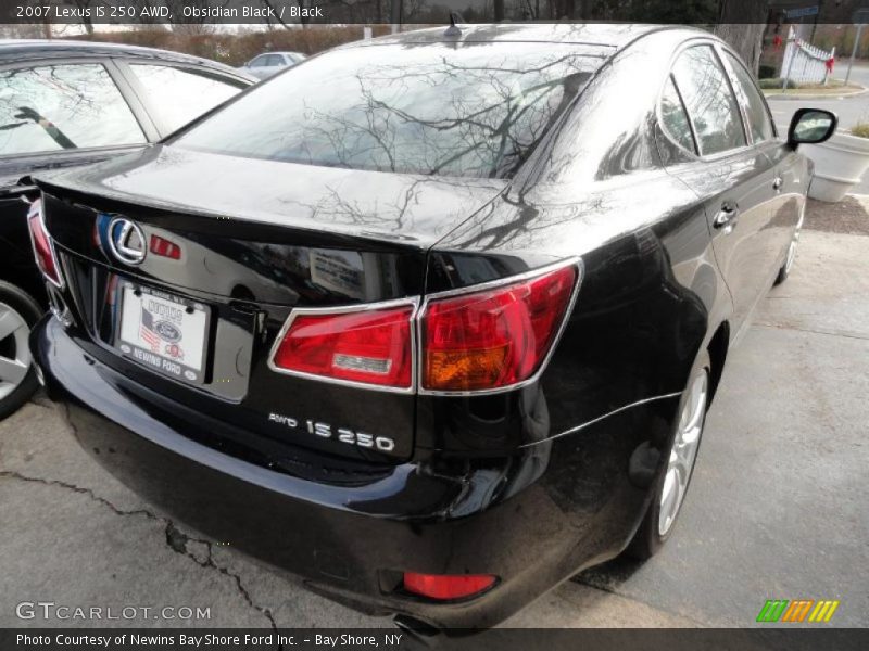 Obsidian Black / Black 2007 Lexus IS 250 AWD