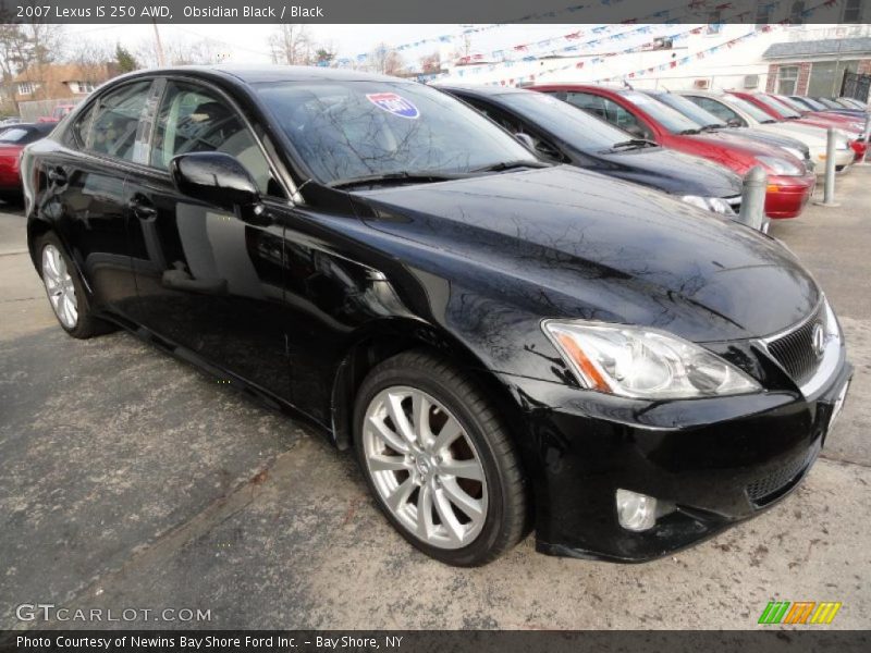 Obsidian Black / Black 2007 Lexus IS 250 AWD