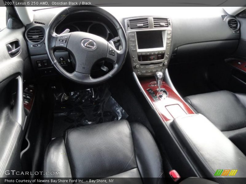Obsidian Black / Black 2007 Lexus IS 250 AWD