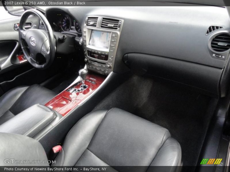 Obsidian Black / Black 2007 Lexus IS 250 AWD