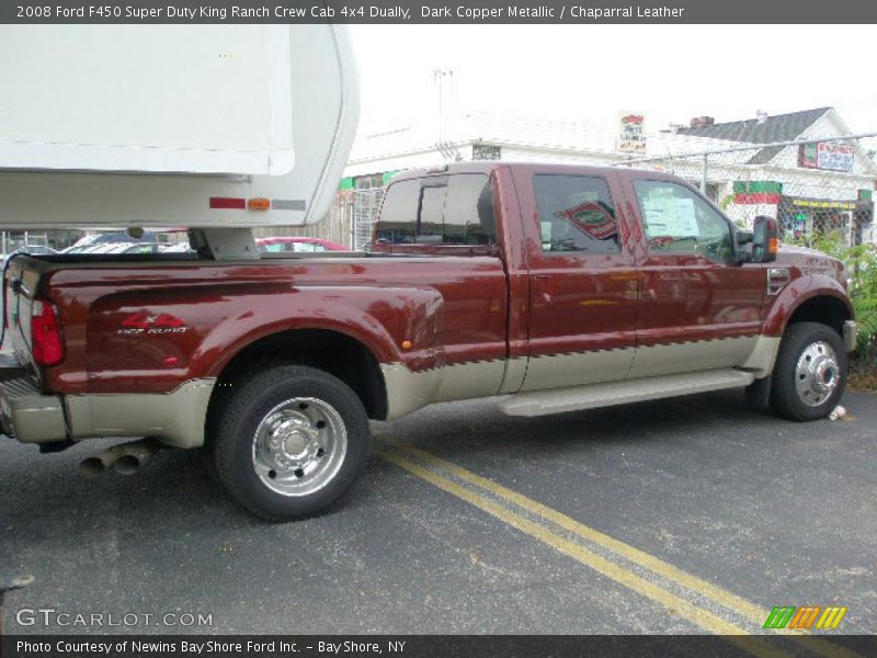 Dark Copper Metallic / Chaparral Leather 2008 Ford F450 Super Duty King Ranch Crew Cab 4x4 Dually