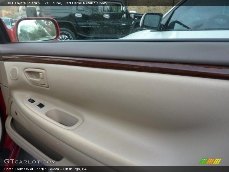 Red Flame Metallic / Ivory 2001 Toyota Solara SLE V6 Coupe