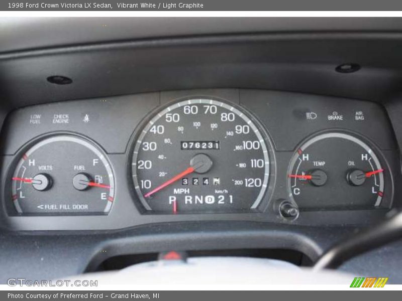  1998 Crown Victoria LX Sedan LX Sedan Gauges