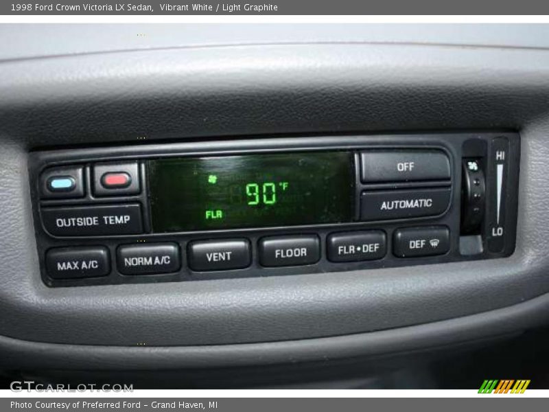 Controls of 1998 Crown Victoria LX Sedan