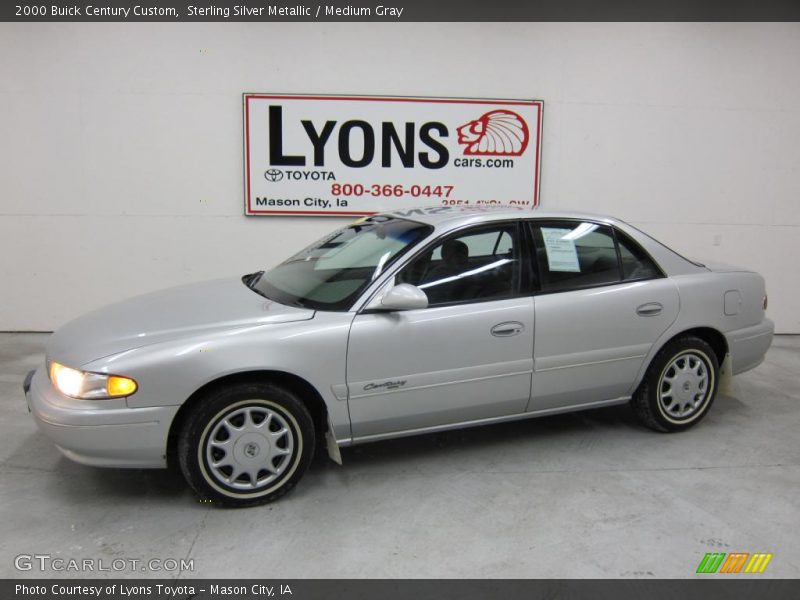 Sterling Silver Metallic / Medium Gray 2000 Buick Century Custom