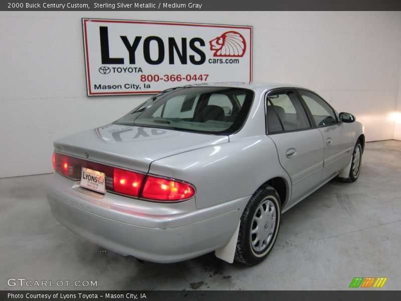 Sterling Silver Metallic / Medium Gray 2000 Buick Century Custom