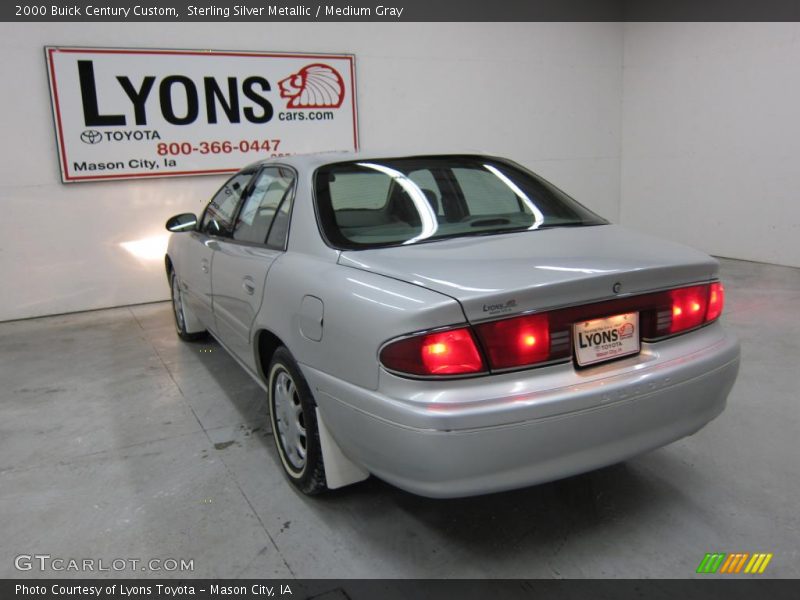 Sterling Silver Metallic / Medium Gray 2000 Buick Century Custom