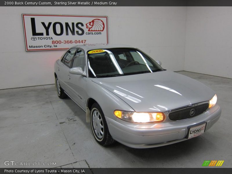 Sterling Silver Metallic / Medium Gray 2000 Buick Century Custom