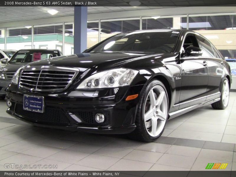 Black / Black 2008 Mercedes-Benz S 63 AMG Sedan