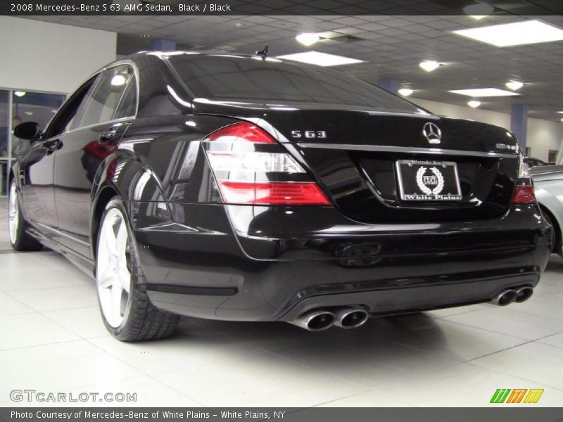 Black / Black 2008 Mercedes-Benz S 63 AMG Sedan