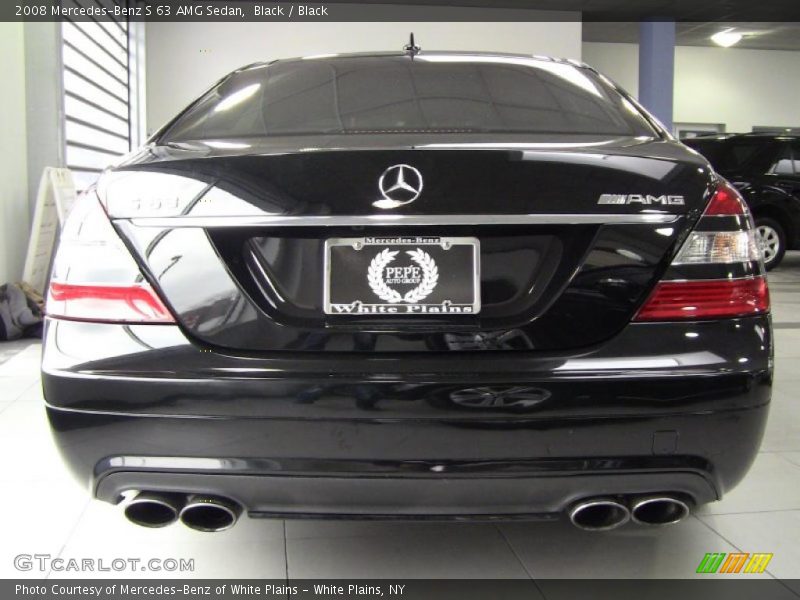 Black / Black 2008 Mercedes-Benz S 63 AMG Sedan