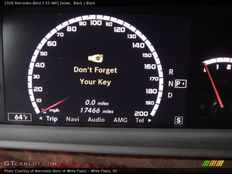 Black / Black 2008 Mercedes-Benz S 63 AMG Sedan