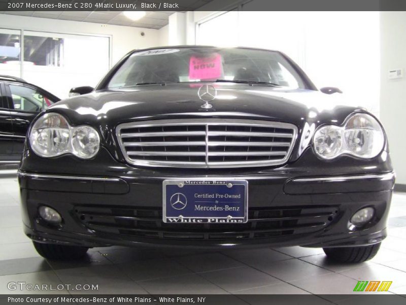 Black / Black 2007 Mercedes-Benz C 280 4Matic Luxury
