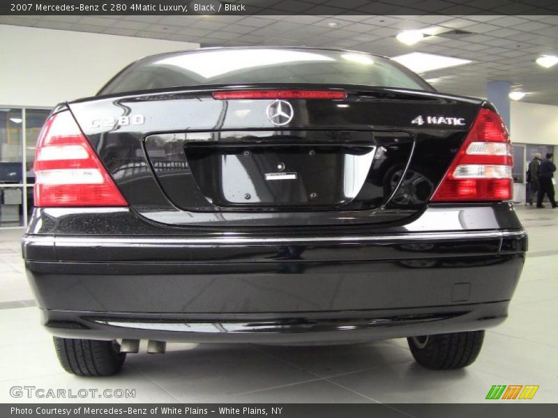 Black / Black 2007 Mercedes-Benz C 280 4Matic Luxury