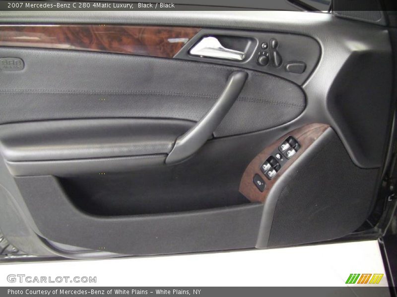 Black / Black 2007 Mercedes-Benz C 280 4Matic Luxury