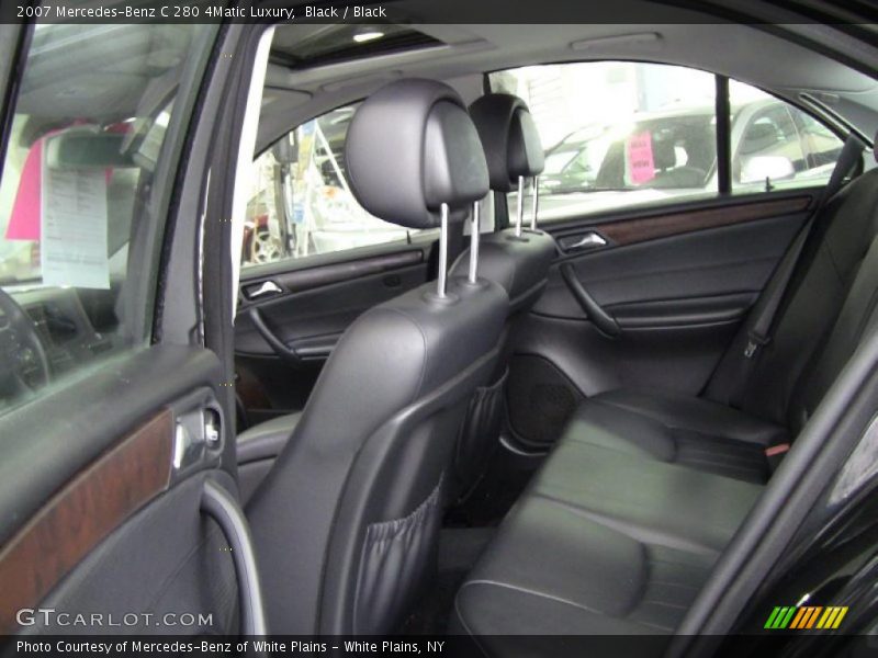 Black / Black 2007 Mercedes-Benz C 280 4Matic Luxury