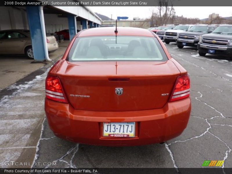 Sunburst Orange Pearl / Dark Slate Gray/Light Slate Gray 2008 Dodge Avenger SXT