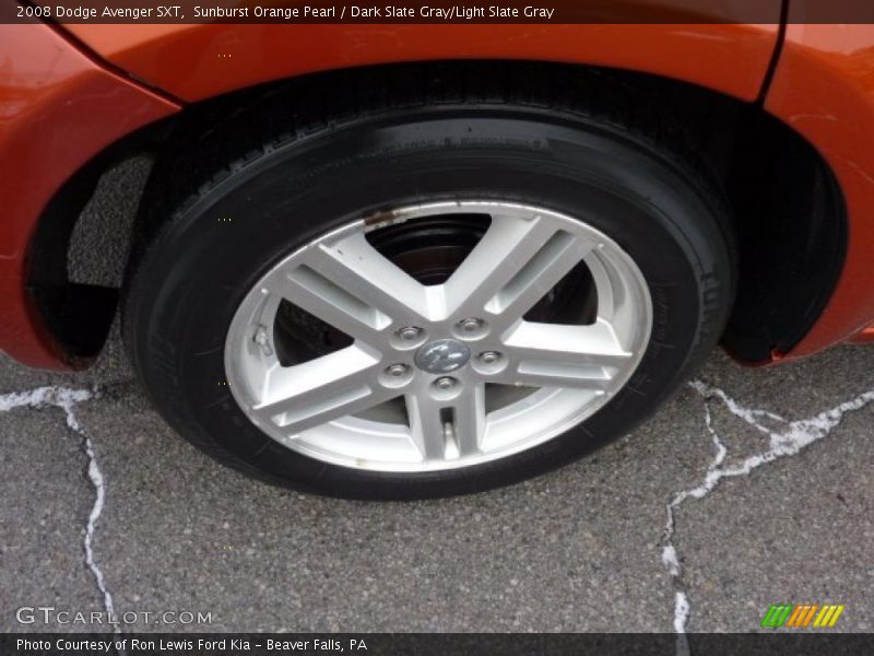 Sunburst Orange Pearl / Dark Slate Gray/Light Slate Gray 2008 Dodge Avenger SXT