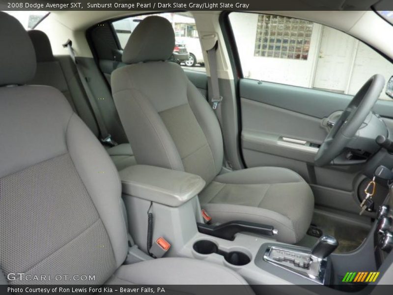 Sunburst Orange Pearl / Dark Slate Gray/Light Slate Gray 2008 Dodge Avenger SXT