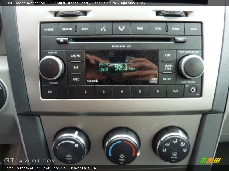 Sunburst Orange Pearl / Dark Slate Gray/Light Slate Gray 2008 Dodge Avenger SXT