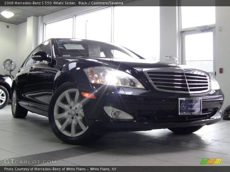 Black / Cashmere/Savanna 2008 Mercedes-Benz S 550 4Matic Sedan