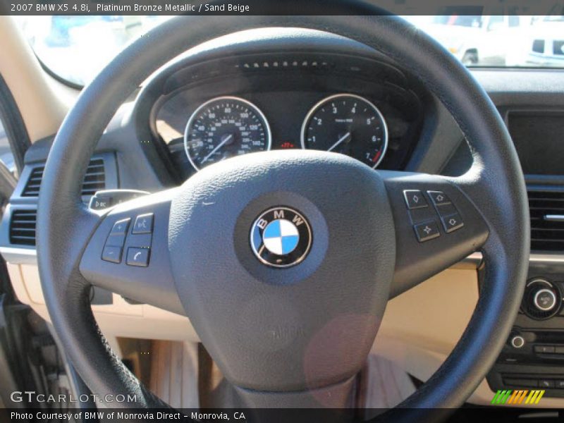 Platinum Bronze Metallic / Sand Beige 2007 BMW X5 4.8i