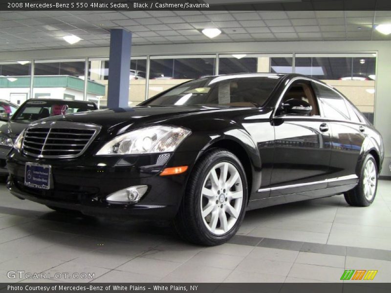 Black / Cashmere/Savanna 2008 Mercedes-Benz S 550 4Matic Sedan