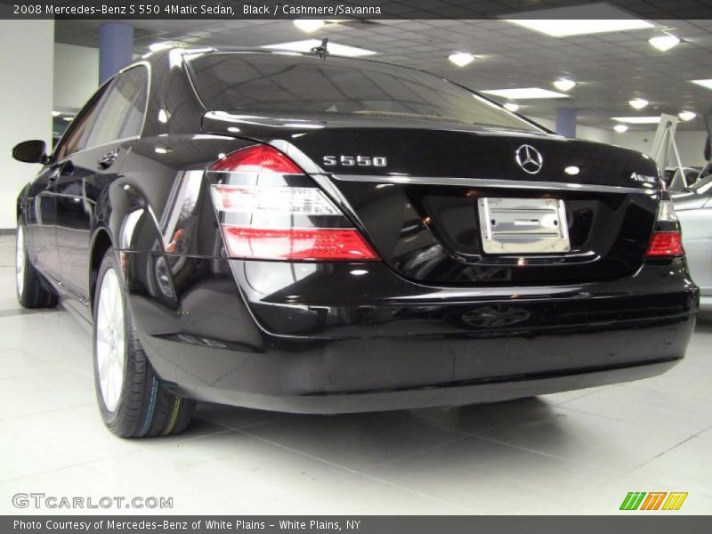 Black / Cashmere/Savanna 2008 Mercedes-Benz S 550 4Matic Sedan