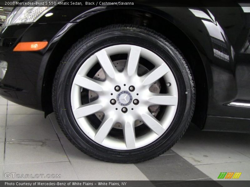 Black / Cashmere/Savanna 2008 Mercedes-Benz S 550 4Matic Sedan